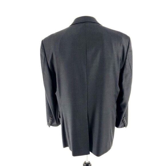 Hart Schaffner‎ Marx Wool 2 Button Blazer 44R Gray Suit Jacket - Picture 5 of 11